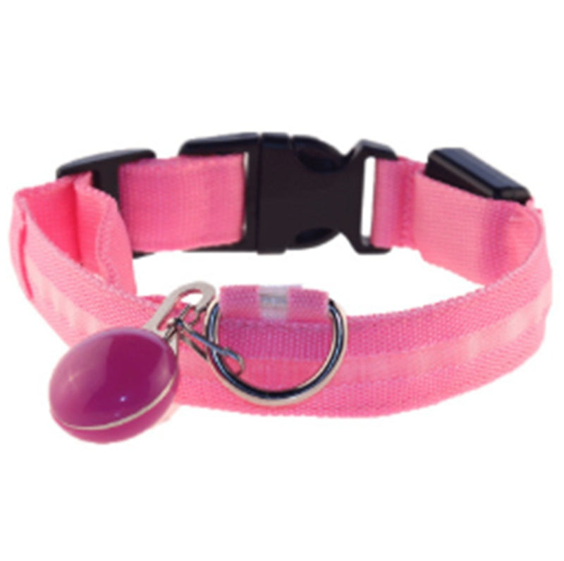 Luminous Fashion Dog Collar – Stylish & Safe for Night Walks!.