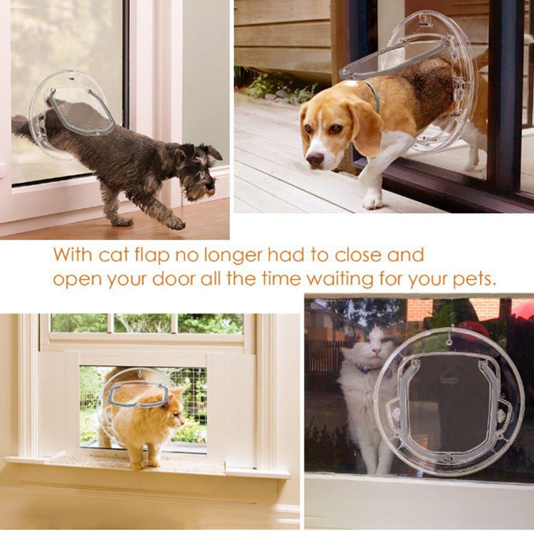 Round Pet Door – Easy Access for Cats & Small Dogs!.