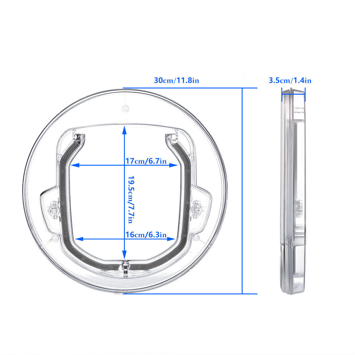 Round Pet Door – Easy Access for Cats & Small Dogs!.