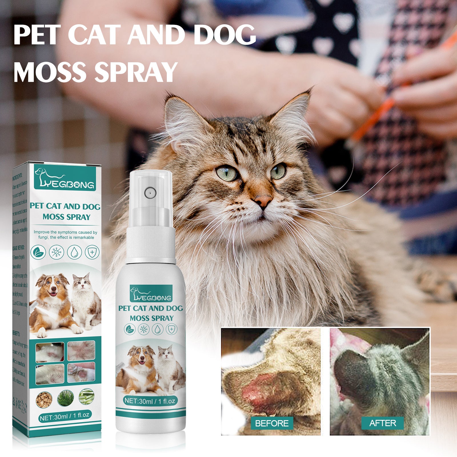 Pet Skin Relief Spray – Fast Itch & Mite Treatment for Cats & Dogs!.