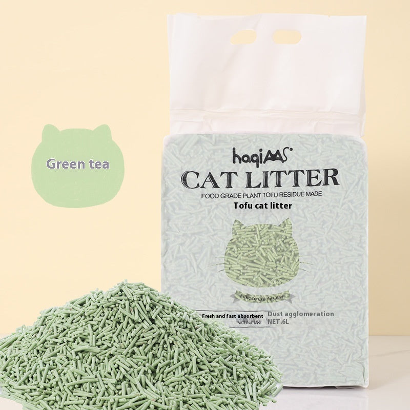 Original Tofu Cat Litter 6L Green Tea Mixed Plant.