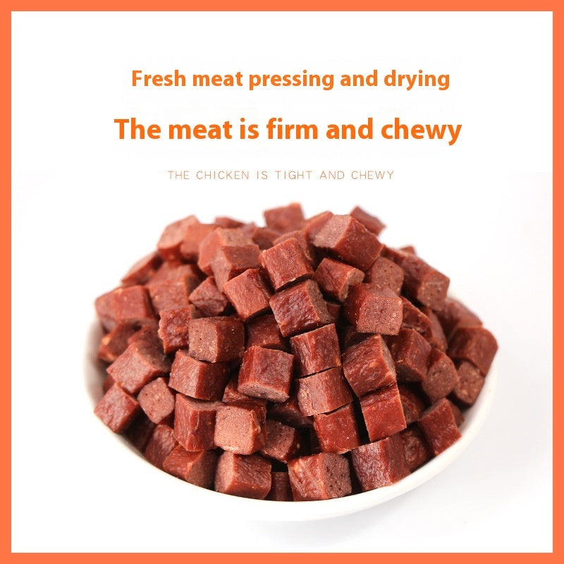 Premium Dried Beef Cubes – Dog Snacks & Training Treats.