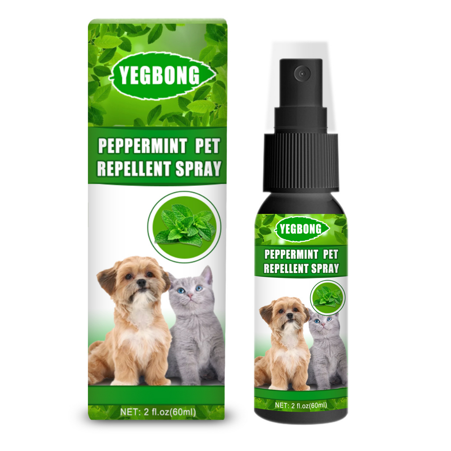 Peppermint Pet Mite Spray – Gentle Care for Cats & Dogs.