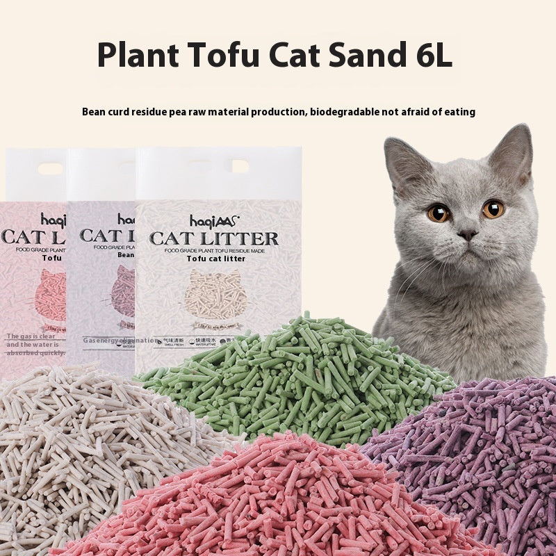 Original Tofu Cat Litter 6L Green Tea Mixed Plant.