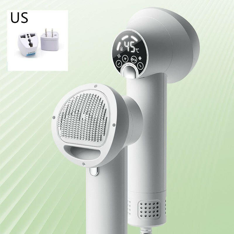 Smart Pet Hair Dryer & Grooming Comb – Silent & Safe Drying!.