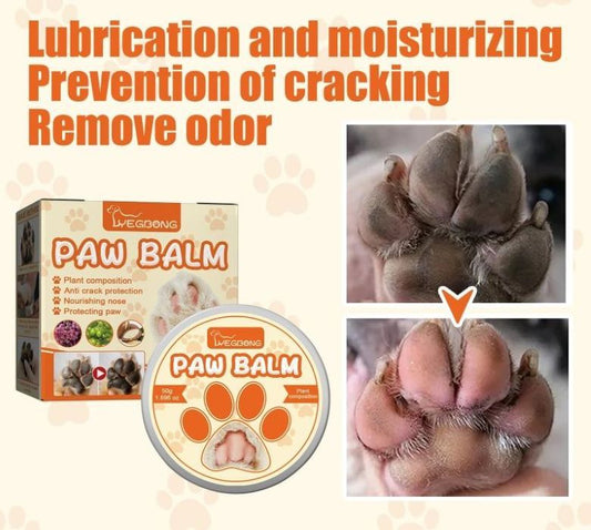 Natural Paw Balm for Dogs & Cats – Soothes & Protects Dry Paw Pads.